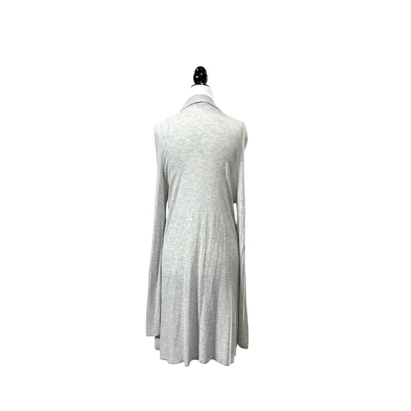 NWOT, Cyrus, Elegant Long Open-Front Cardigan, Large, Gray - Picture 7 of 8